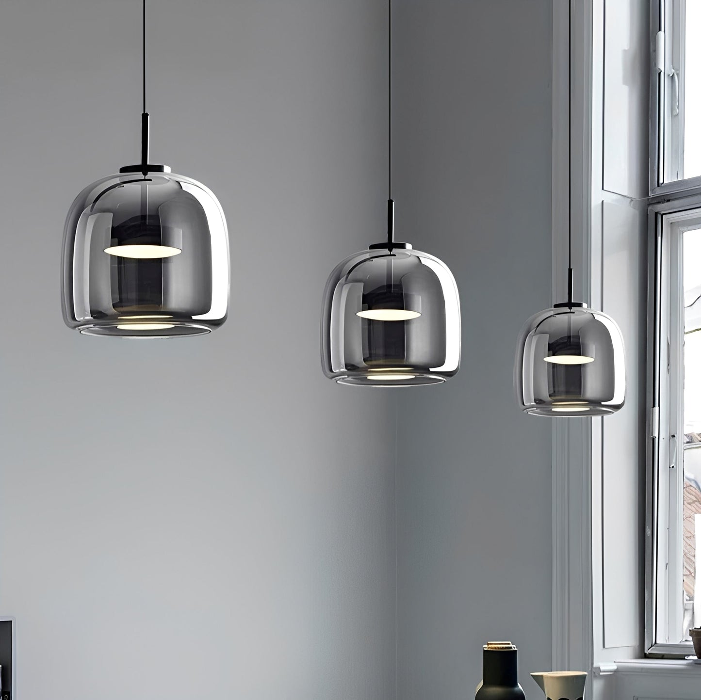 Ella – Suspension en verre moderne avec personnalité