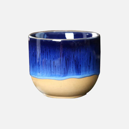 Tasse en céramique à glaçure arc-en-ciel – Pour des matins hauts en couleur