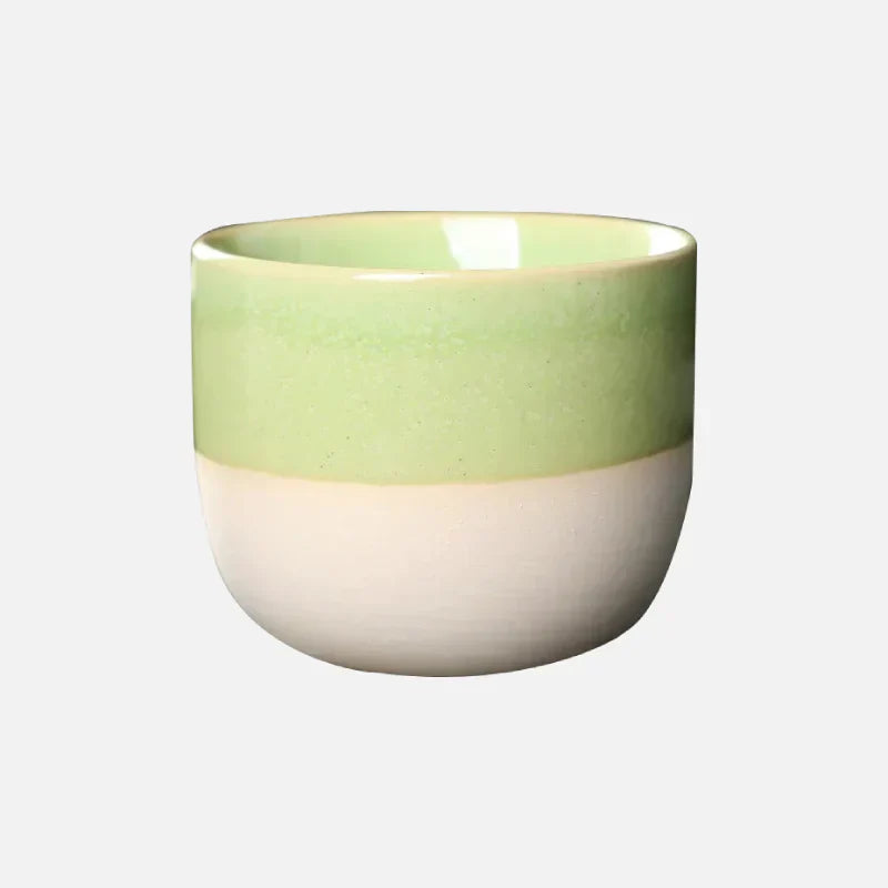 Tasse en céramique à glaçure arc-en-ciel – Pour des matins hauts en couleur