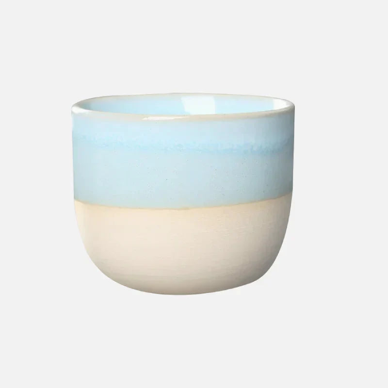 Tasse en céramique à glaçure arc-en-ciel – Pour des matins hauts en couleur