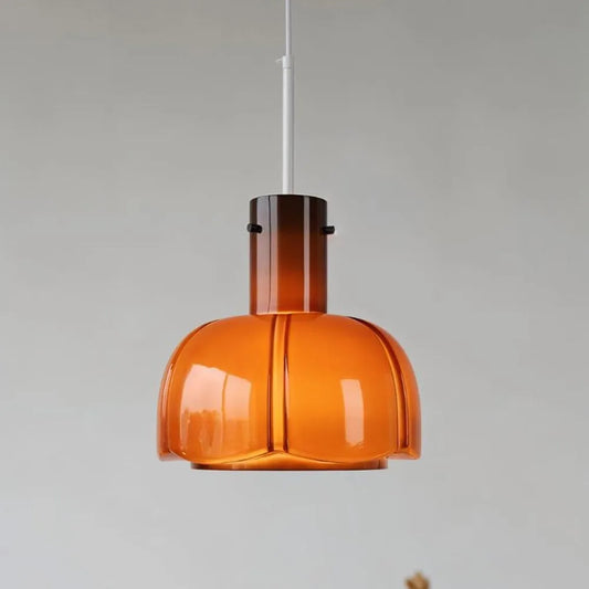 Lanie – Suspension Moderne en Verre et Fleurs