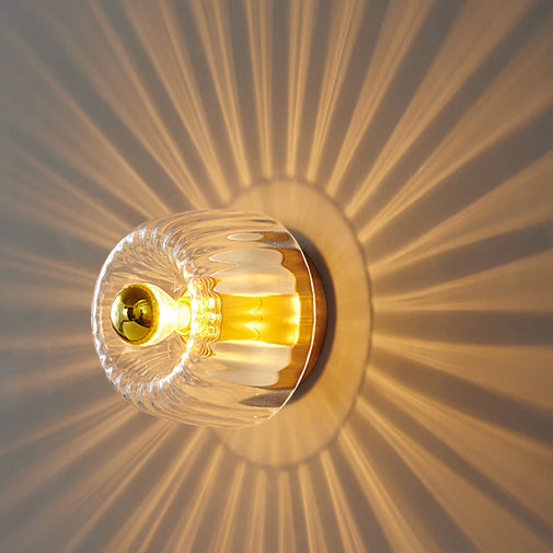 Isabelle – Applique murale LED moderne en verre et métal