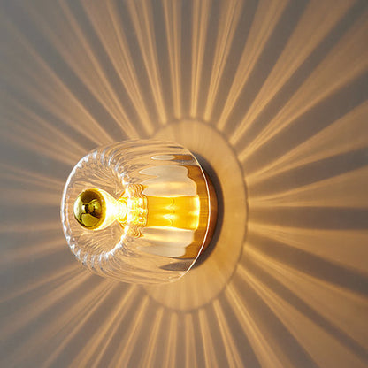 Isabelle – Applique murale LED moderne en verre et métal