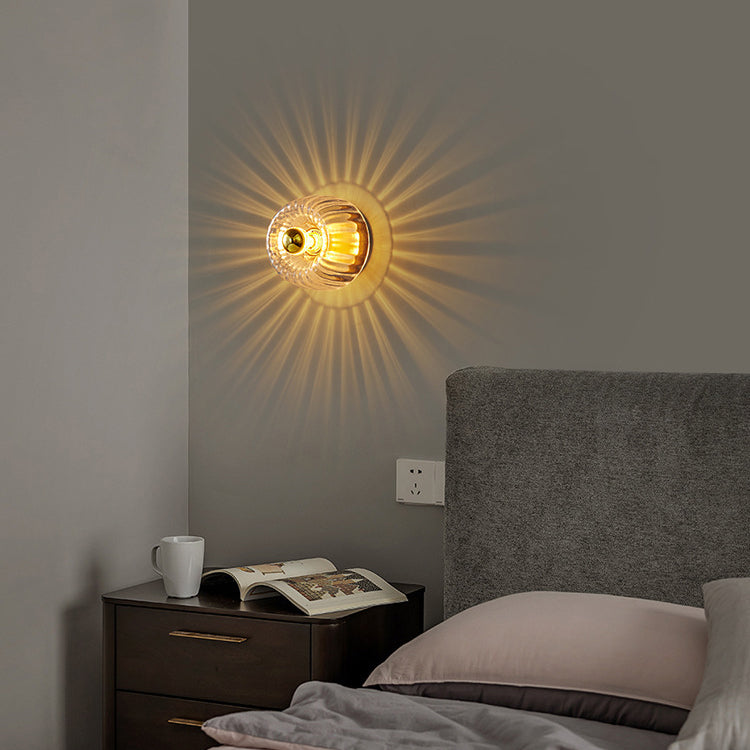 Isabelle – Applique murale LED moderne en verre et métal