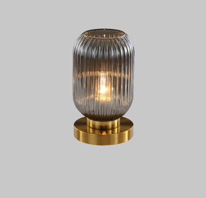 Nerida – Lampe de Table Ovale en Verre Nordique