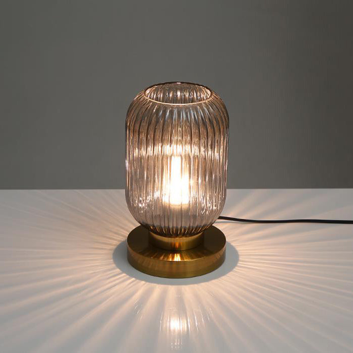 Nerida – Lampe de Table Ovale en Verre Nordique