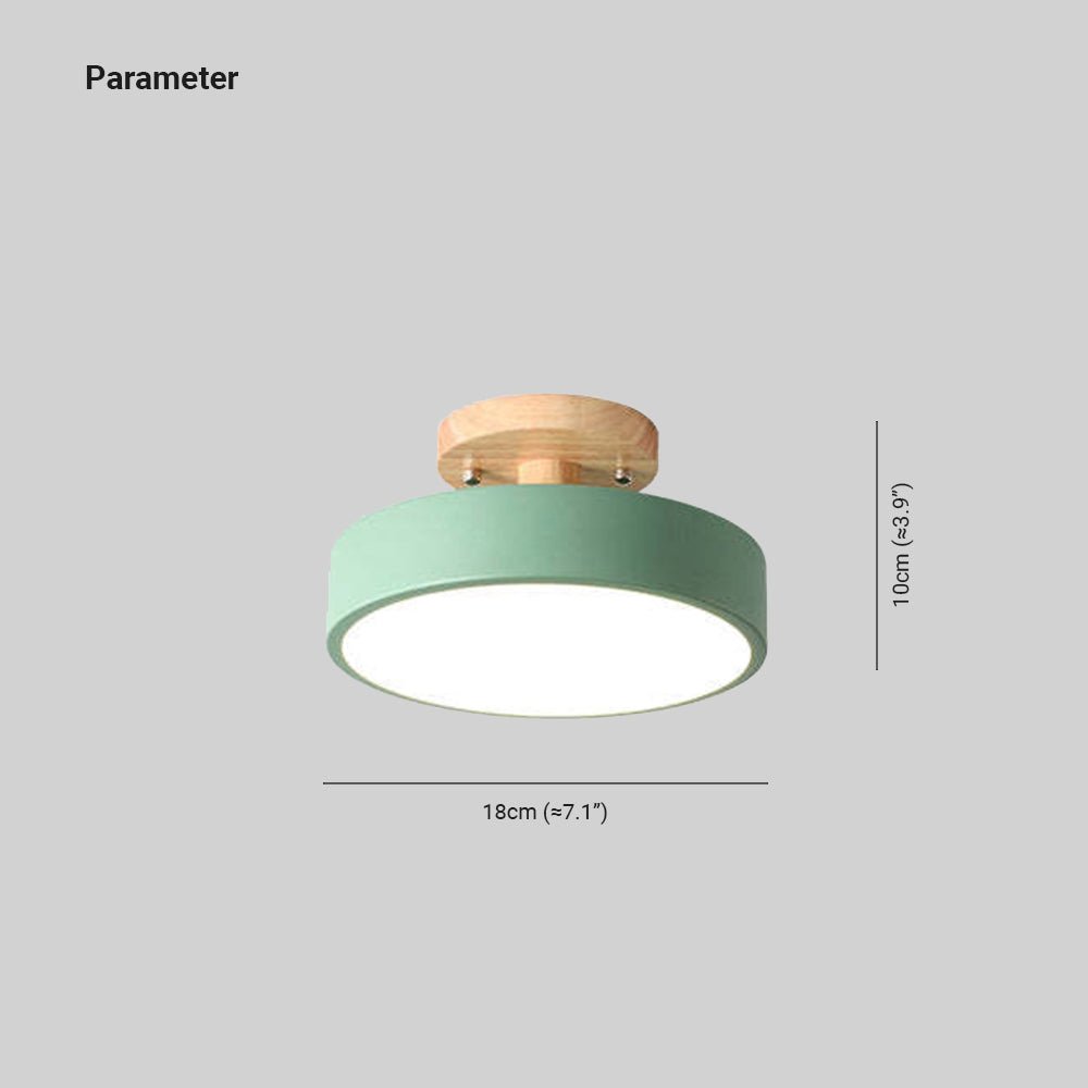 BoisLumineux – Plafonnier moderne en bois avec lumière LED intégrée