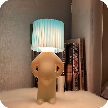 Neil – Lampe de nuit avec figure de garçon & lumière rétro chaude