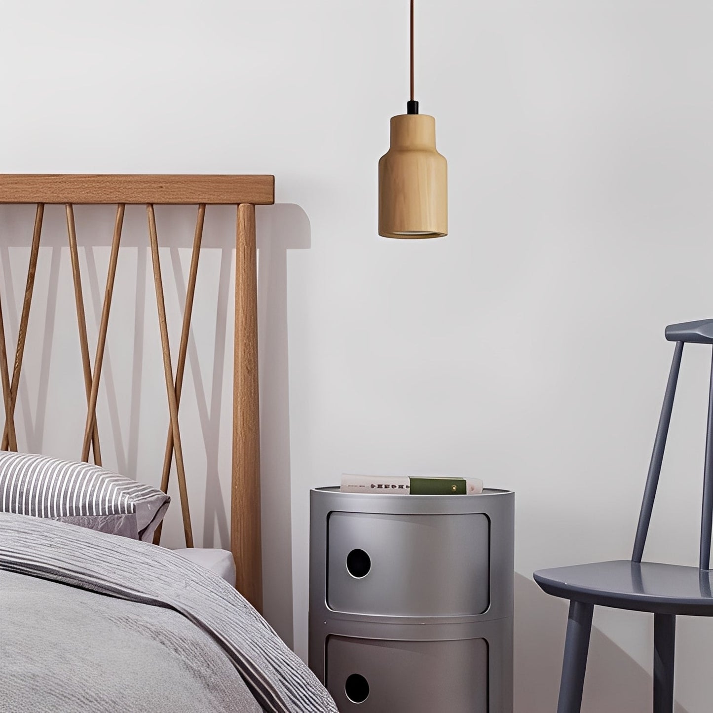 Yumi – Lustre en bois créatif de style moderne