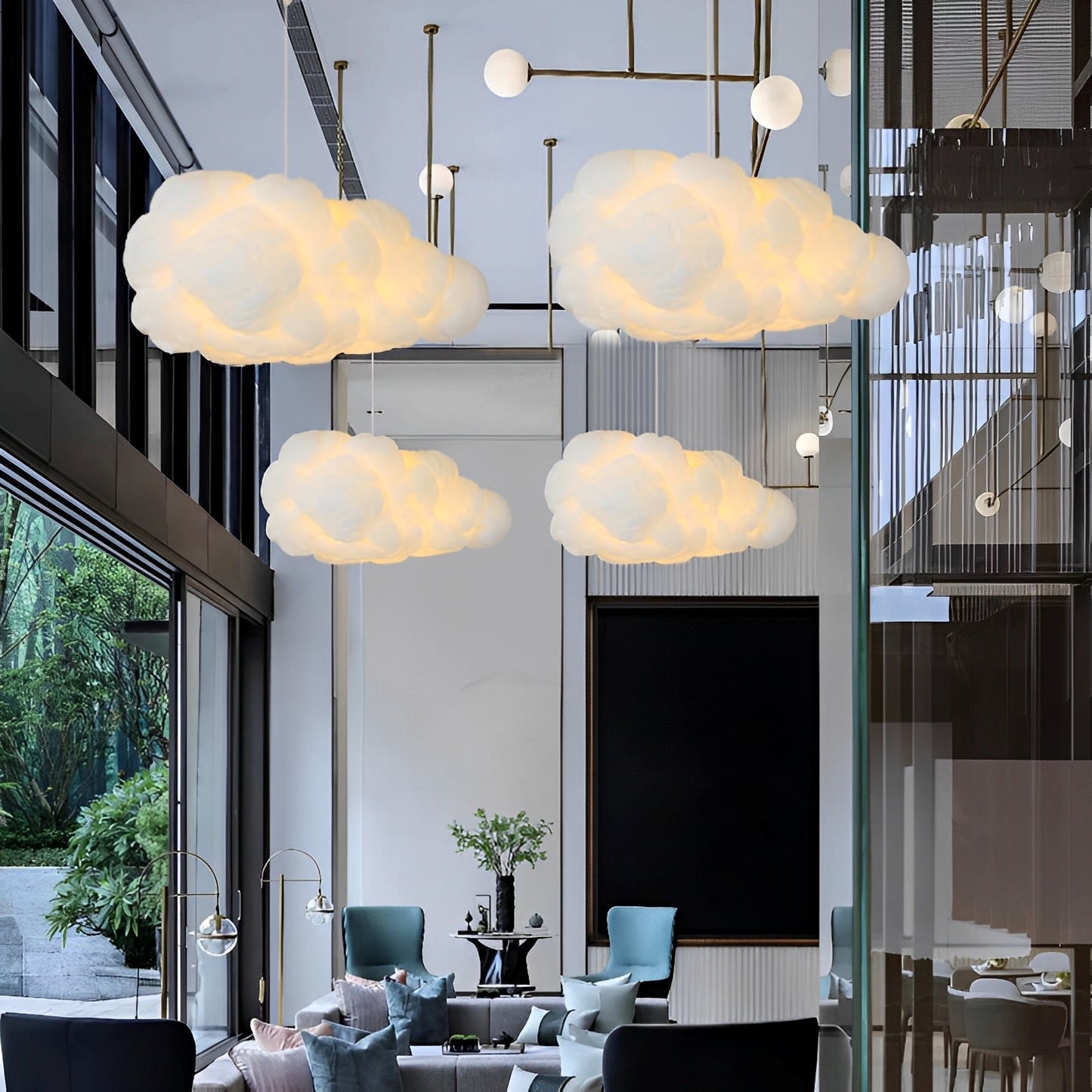 Milo – Suspension en forme de nuage en plastique