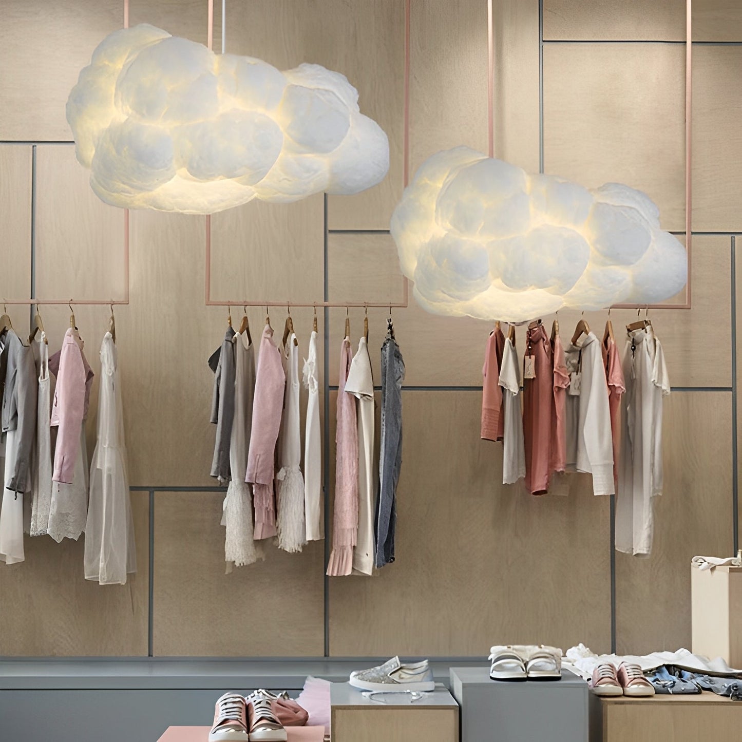 Milo – Suspension en forme de nuage en plastique