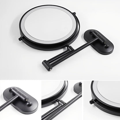 Lunara – Miroir suspendu avec lumière & agrandissement double face