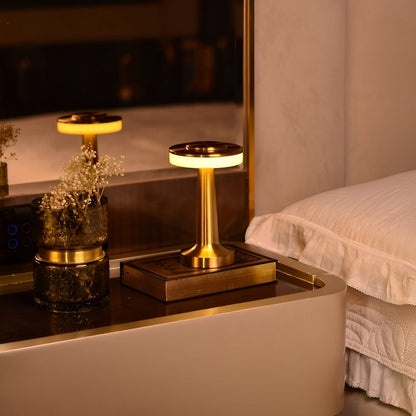 Zamira – Lampe de table rechargeable en forme d’haltère