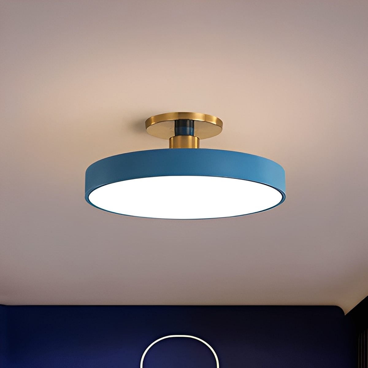 Cess – Lampe Plafonnier Anneau en Acrylique Moderne