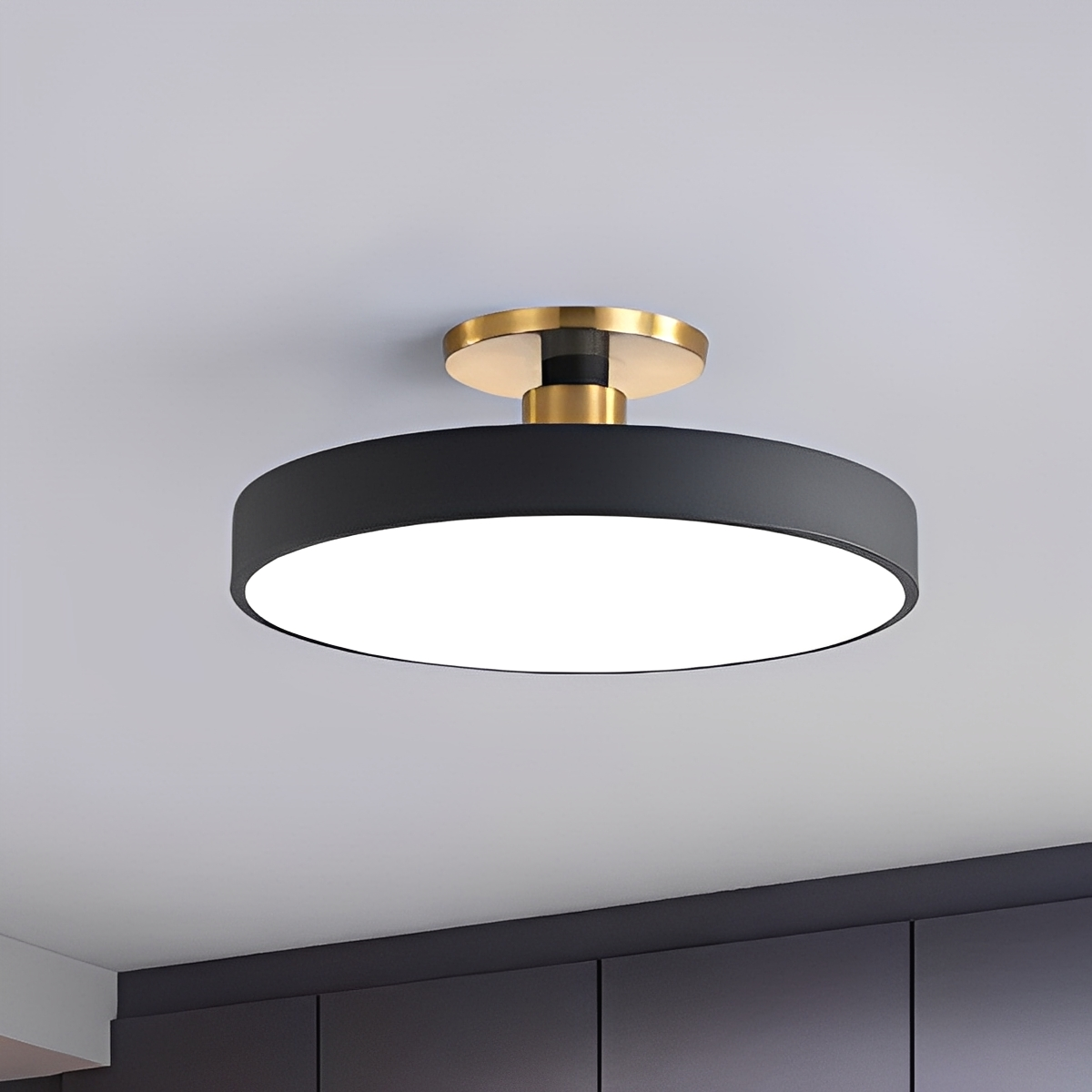 Cess – Lampe Plafonnier Anneau en Acrylique Moderne
