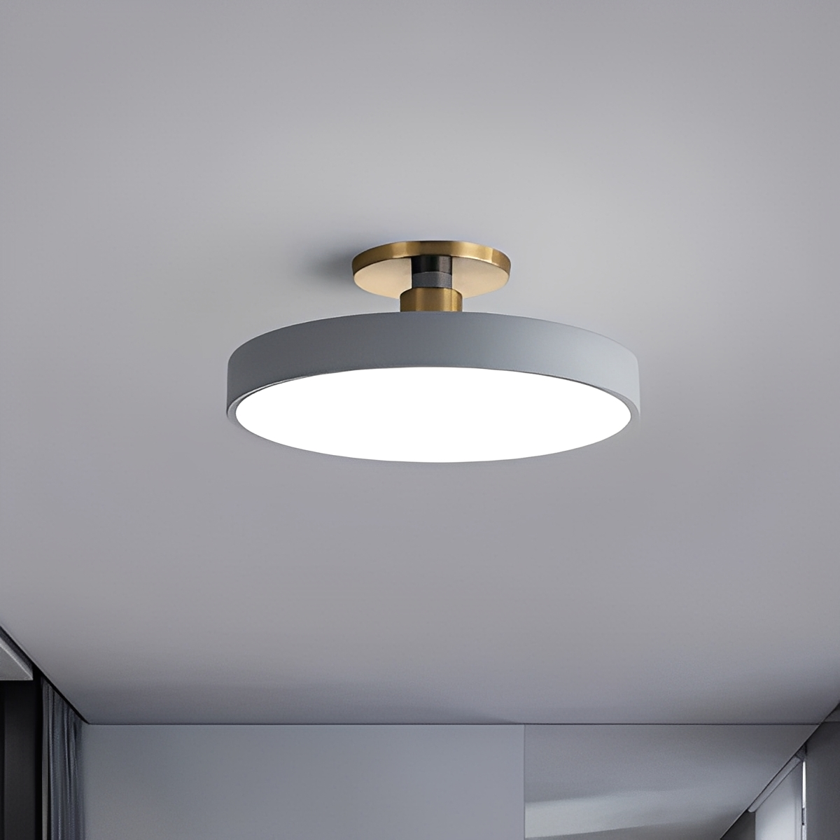 Cess – Lampe Plafonnier Anneau en Acrylique Moderne