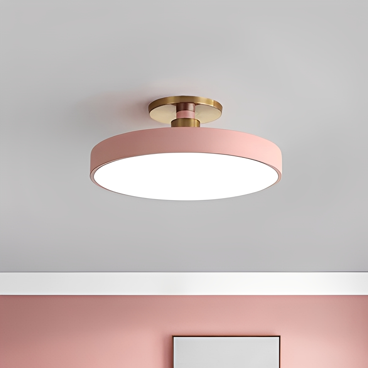 Cess – Lampe Plafonnier Anneau en Acrylique Moderne