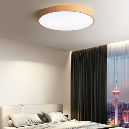 Lian – Plafonnier LED en aspect bois