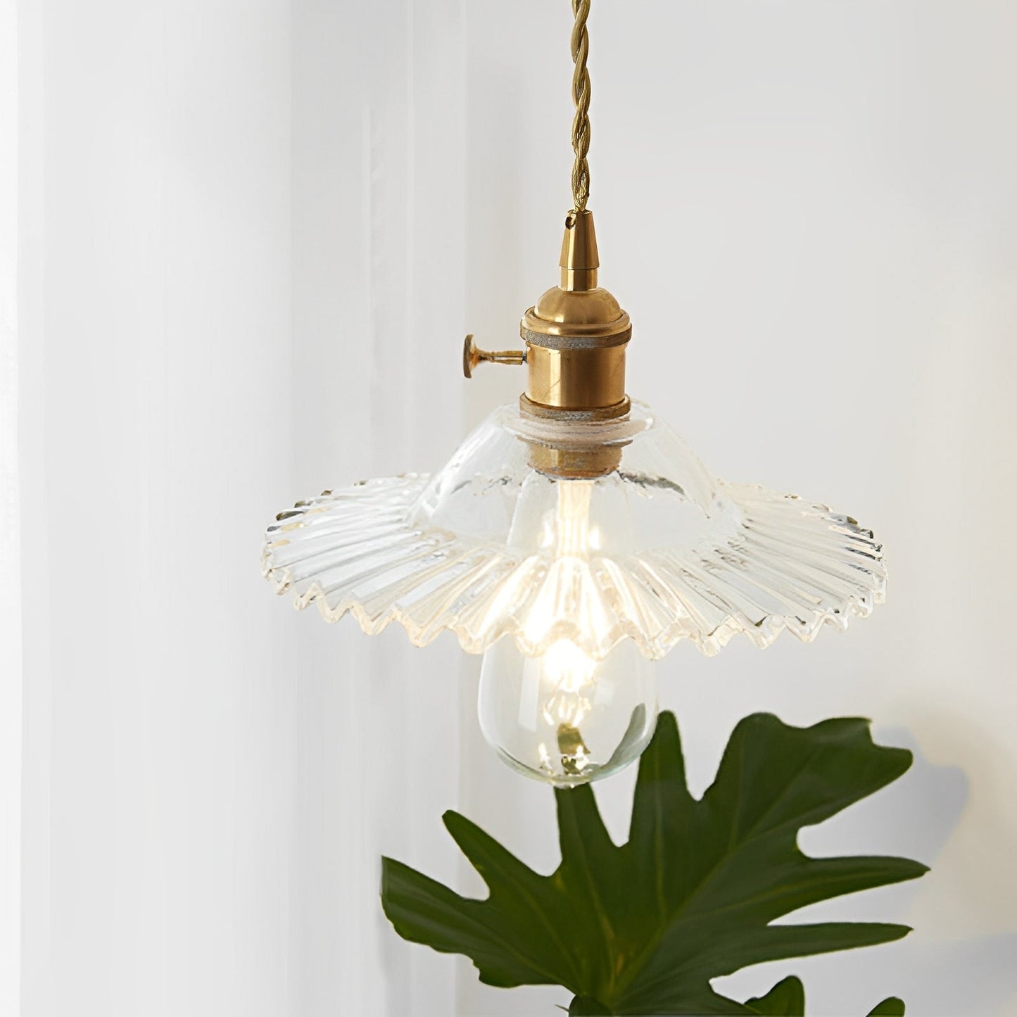 Odessa – Suspension antique en verre clair
