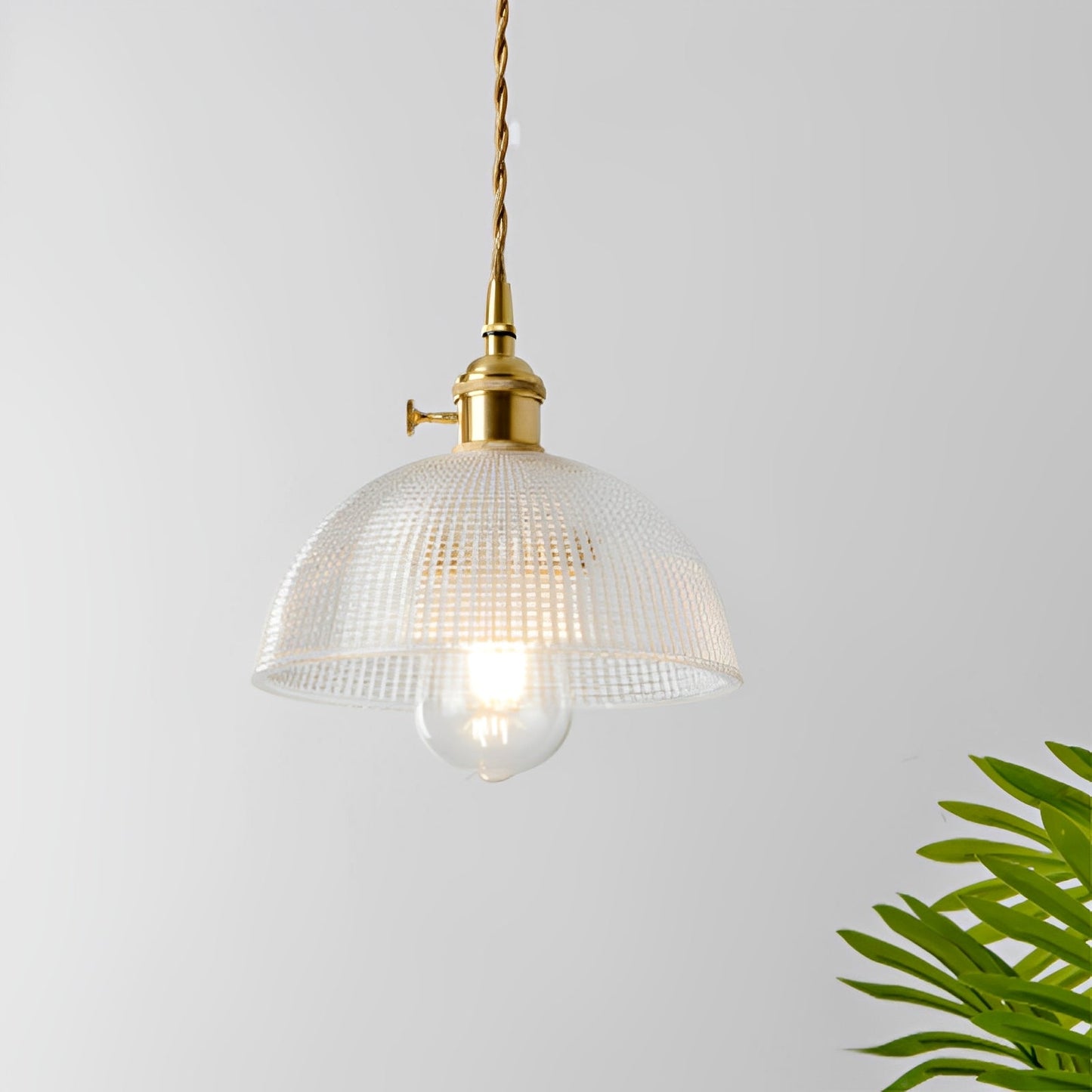 Odessa – Suspension antique en verre clair