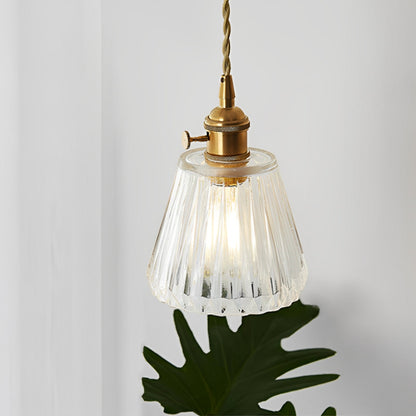 Odessa – Suspension antique en verre clair