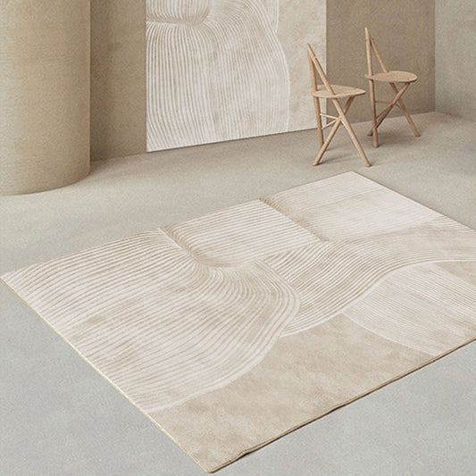Nori – Tapis Rond avec Motif Rayures