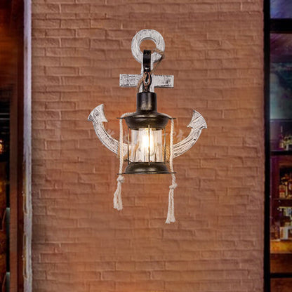 Dorian – Applique murale rétro industrielle au design d'ancre