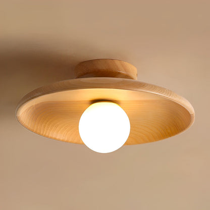 Miyu – Lampe de plafond en bois japonaise