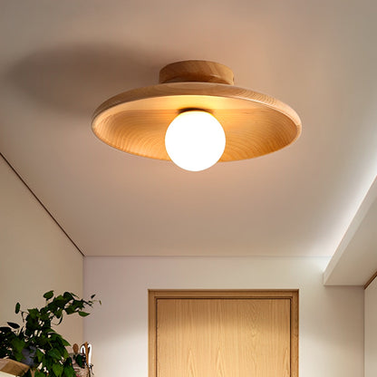 Miyu – Lampe de plafond en bois japonaise