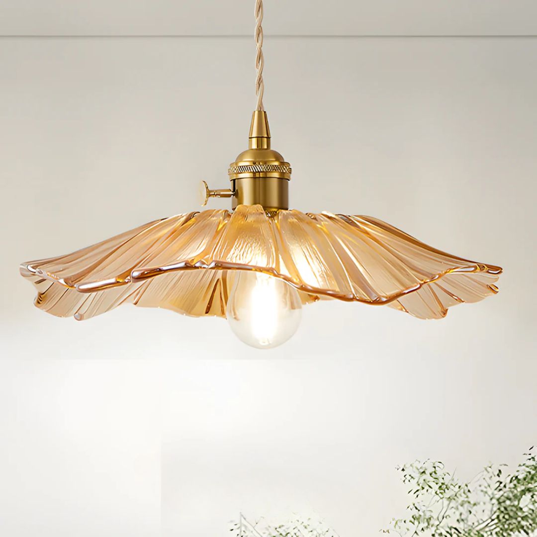 Kaoru – Lustre en laiton et verre