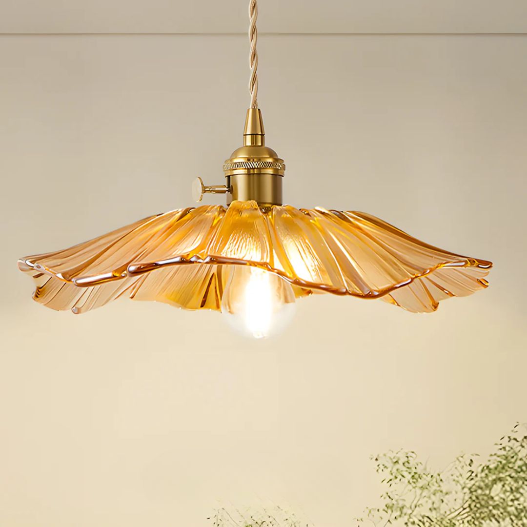 Kaoru – Lustre en laiton et verre