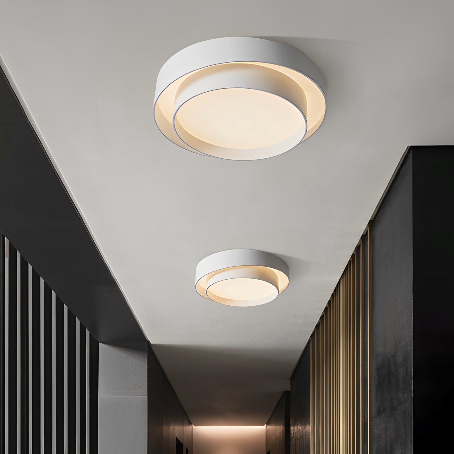 Noreva – Lampe de plafond blanche avec télécommande