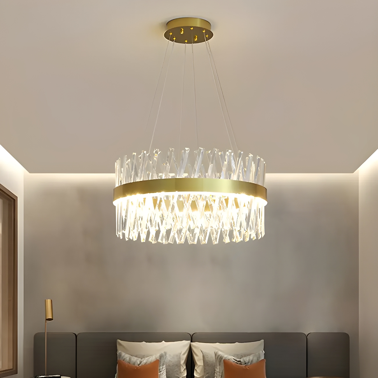 Elion – Suspension en cristal atmosphérique ronde