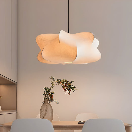 Elara – Lampe suspendue en soie artistique