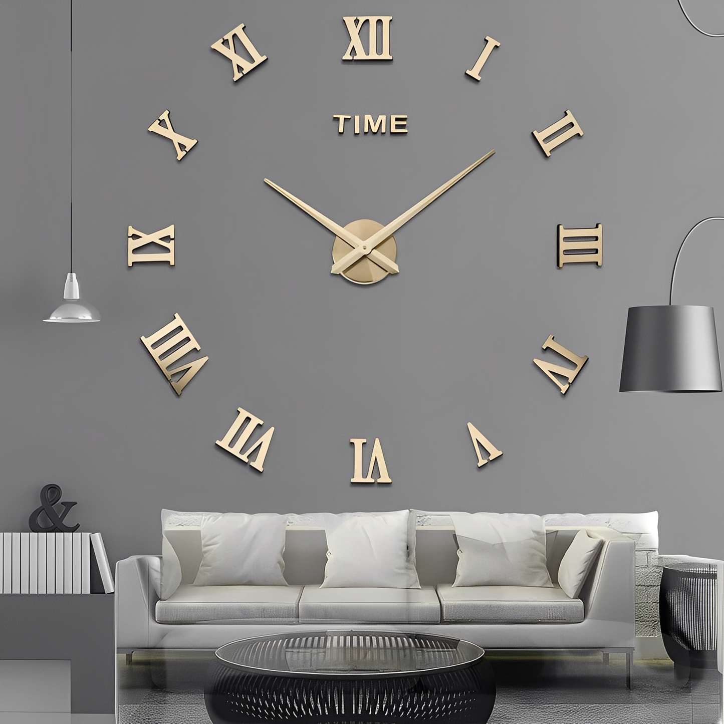 Elian – Grande Horloge Murale Créative