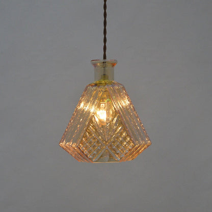 Elva – Lampe LED moderne en bouteille de verre