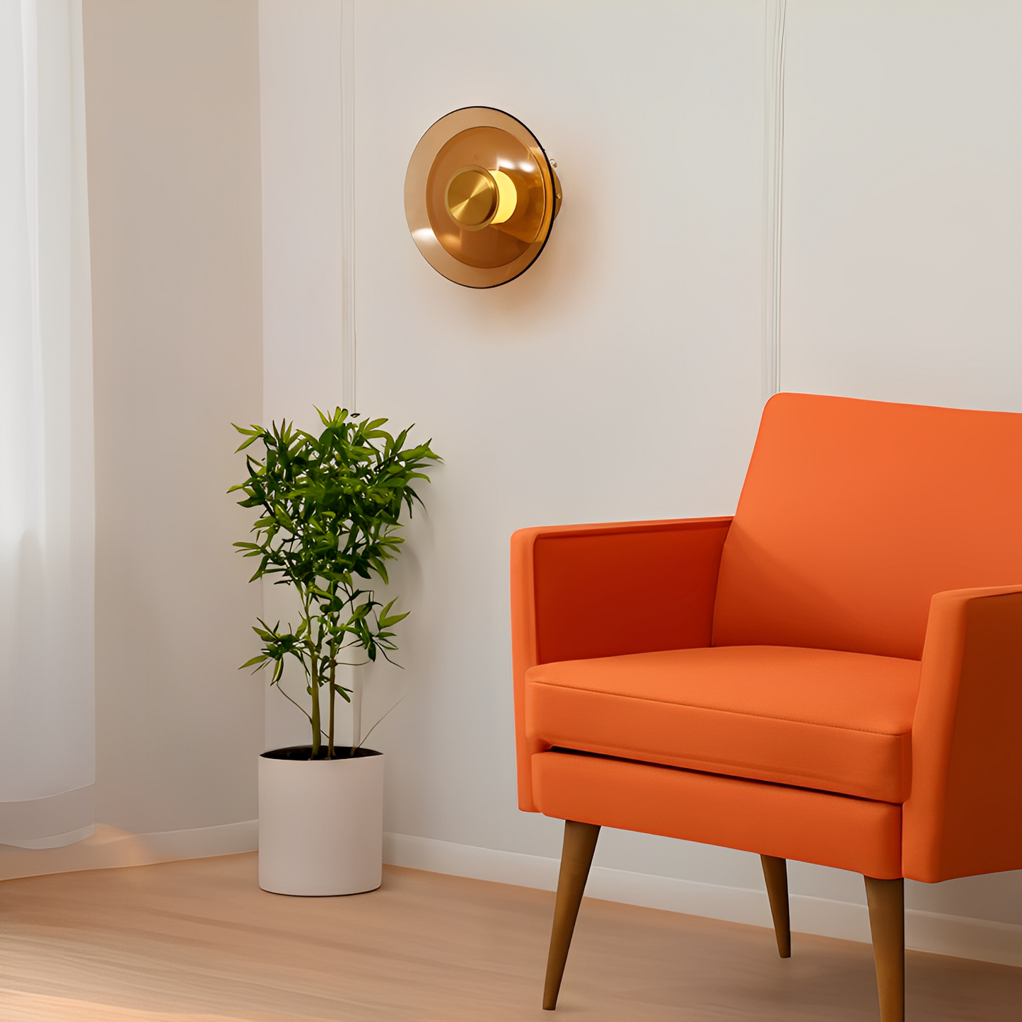Isabella – Lampe Murale Simple Lanterne en Soie