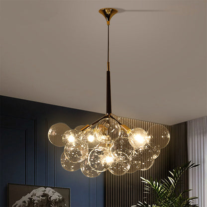 Mori – Grand Lustre en Verre Soufflé
