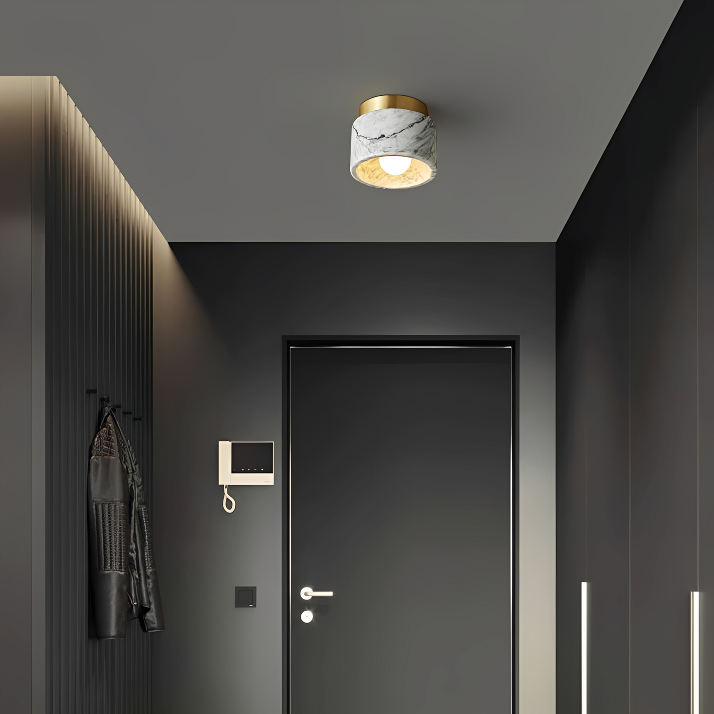 Amelia – Plafonnier Créatif en Marbre