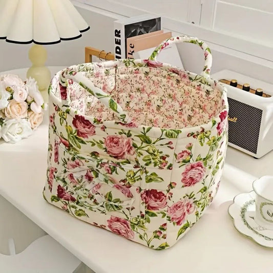 Yela – Panier en toile rustique