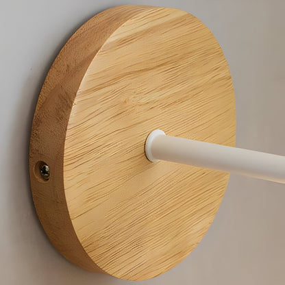 Elian – Applique Murale en Bois Semi-Ronde