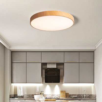 Lian – Plafonnier LED en aspect bois