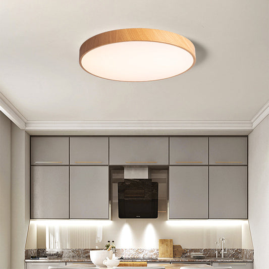 Lian – Plafonnier LED en aspect bois