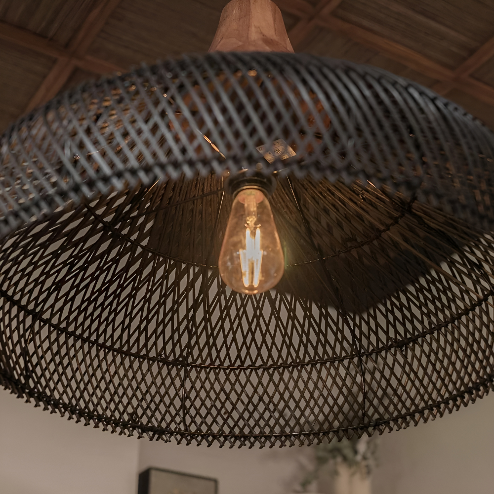 Ella – Plafonnier en rotin asiatique