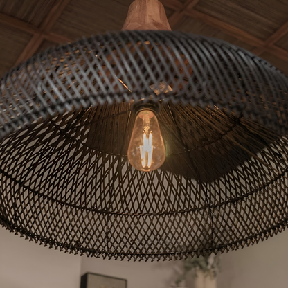 Ella – Plafonnier en rotin asiatique