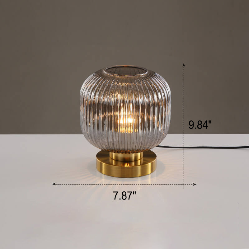 Nerida – Lampe de Table Ovale en Verre Nordique