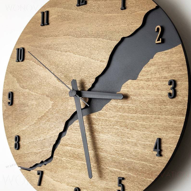 BoisLuxe – Horloge murale au design raffiné