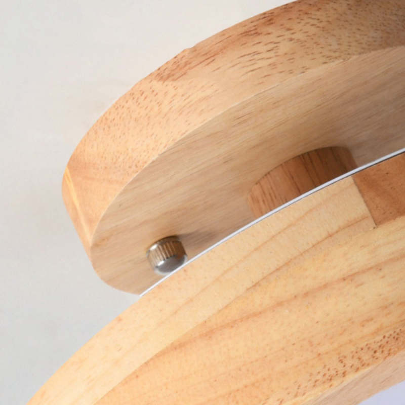 BoisLumineux – Plafonnier moderne en bois avec lumière LED intégrée