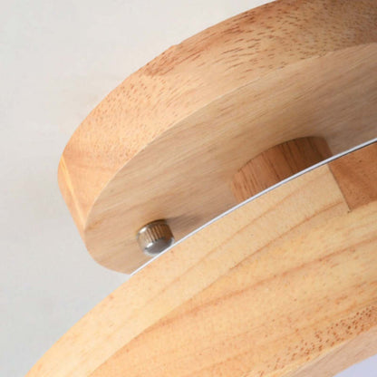 BoisLumineux – Plafonnier moderne en bois avec lumière LED intégrée