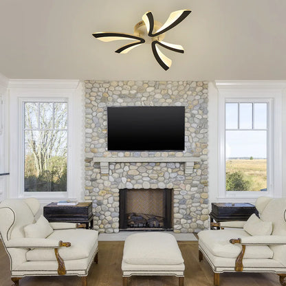 Myra – Moderne Acrylique Pétale LED Plafonnier